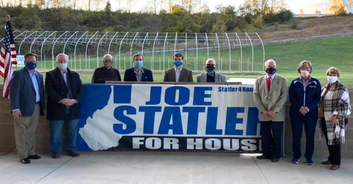 Joe Statler stands with WV State Legislature leaders who have endorsed his campaign.